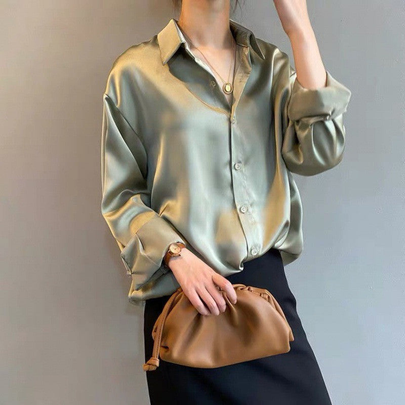 Classic Chic Satin Shirt