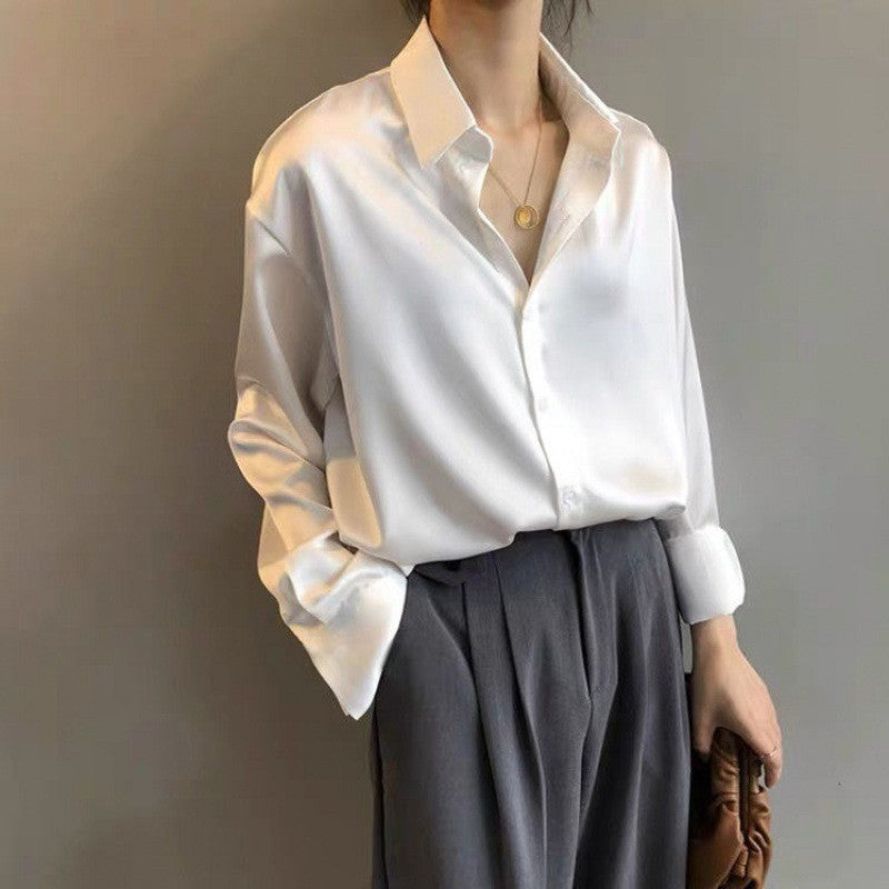 Classic Chic Satin Shirt